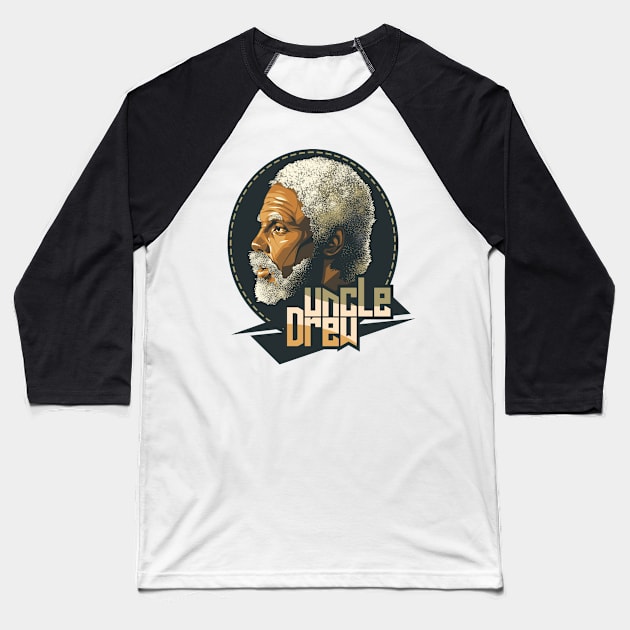 Uncle Drew Baseball T-Shirt by bikonatics